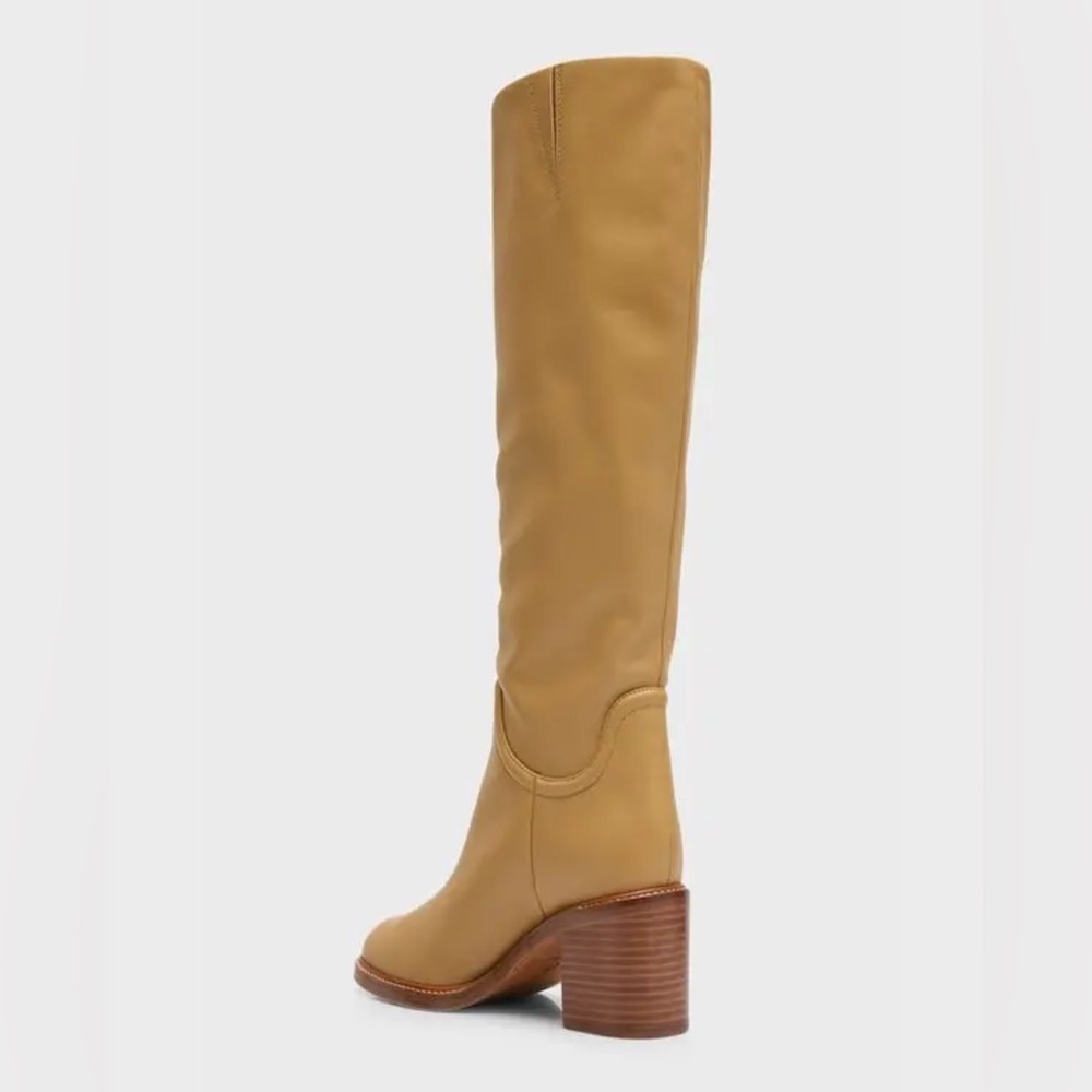 Vince Fabian Block-Heeled Leather Boots NWOB - Picture 2 of 5